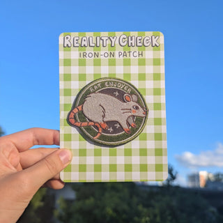 Rat Enjoyer - Iron on Patch