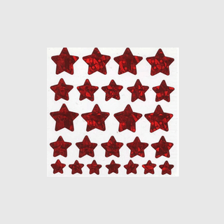 Star Sticker Sheets - Off the Roll (Prismatic / Sparkly)