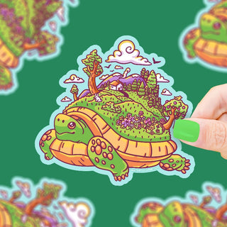 Tortoise Island - Vinyl Sticker