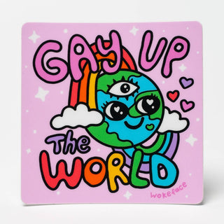 Gay Up the World - Vinyl Sticker
