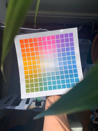 The Void Colour Chart - Risograph Art Print  (8.5x8.5")