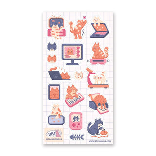 Tech Cats - Sticker Sheet