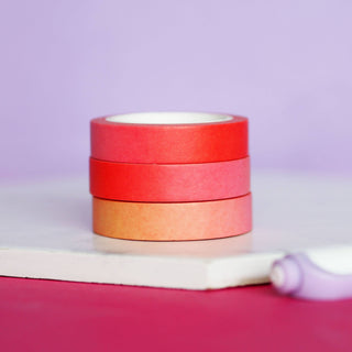 Warm Pink Ombre Gradient Washi Tape