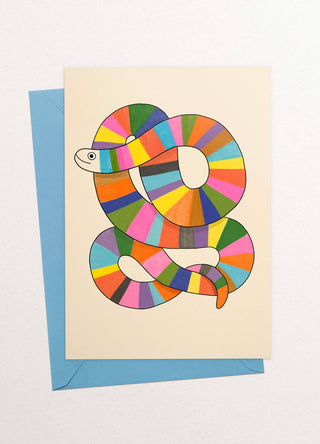 Rainbow Snake Greeting Card