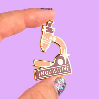Be Inquisitive Enamel Pin-Stash World