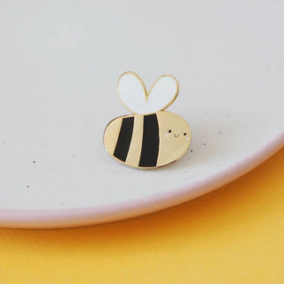 Bee Glitter Enamel Pin-Stash World