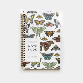 Butterfly & Moth Collection - Spiral Bound Notebook-Stash World
