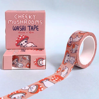 Cheeky Mushrooms - Washi Tape-Washi Tapes-Stash World