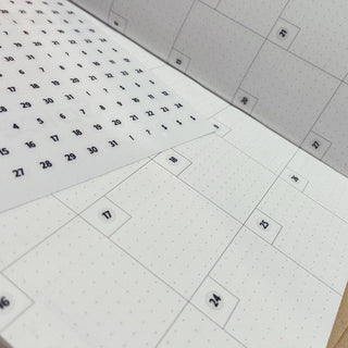 Clear Date Dots - Sticker Sheet-Stash World