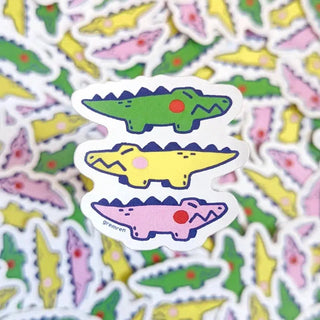 Cutie Croc Stack Vinyl Sticker-Stash World