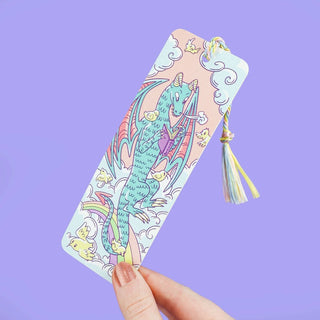 Dreamy Dragon - Bookmark with Tassel-Bookmarks-Stash World