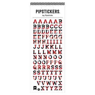 Flannel Alphabet - Sticker Sheet-Stash World