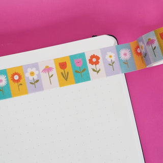 Flower Blocks - Washi Tape-Washi Tapes-Stash World