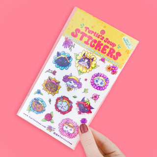Flower Kitties - Vinyl Sticker Sheet-Sticker Sheets-Stash World