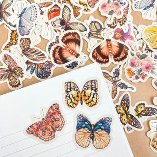 Gorgeous Colourful Butterflies - Stickers-Stash World