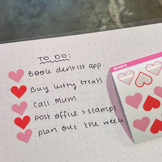 Hearts - Mini Sticker Sheet-Stash World