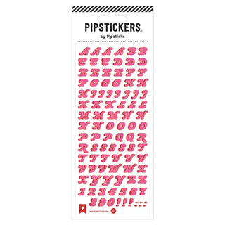 In The Pink Alphabet - Sticker Sheet-Stash World