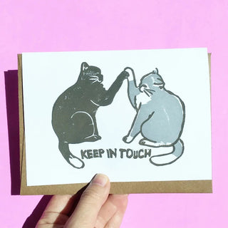 Keep In Touch - Hand-printed Card-Stash World