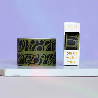 Khaki Pattern Washi Tape-Stash World