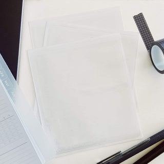 Large Clear Adhesive Pockets - 3 Pack | 14.5cm x 13cm-Planner Accessories-Stash World