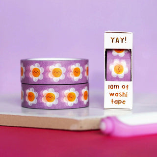 Lilac Daisies Washi Tape-Stash World