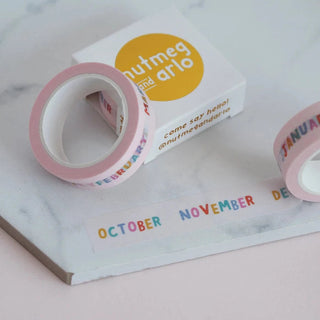 Months Of The Year Washi Tape-Stash World