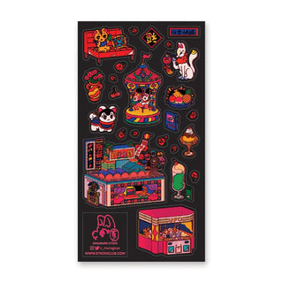 Neon Adventures Sticker Sheet-Stash World