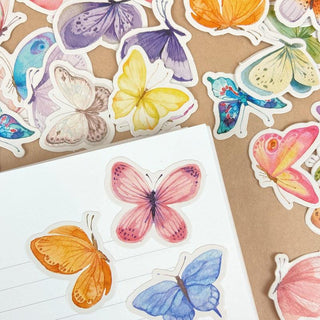 Pastel Butterfly Garden - Stickers-Stash World