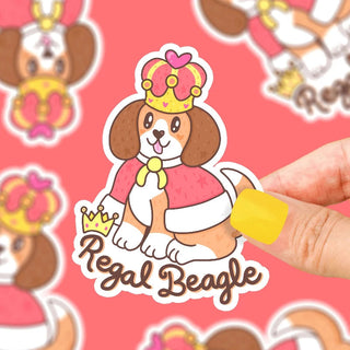 Regal Beagle Vinyl Sticker-Stash World