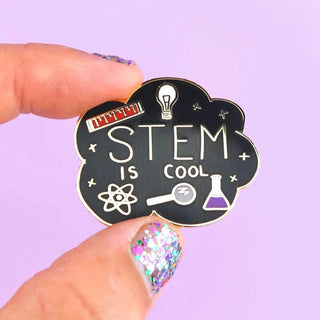 STEM Is Cool Enamel Pin-Stash World