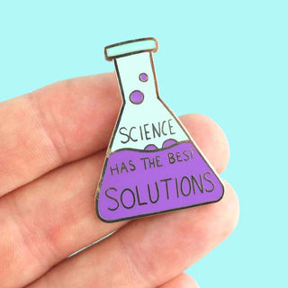 Science Has The Best Solutions Enamel Pin-Stash World