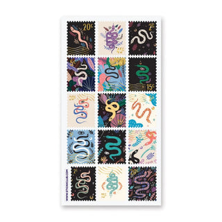 Serpent Stamps Sticker Sheet-Stash World