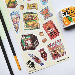 Stickii Snacks Sticker Sheet-Stash World