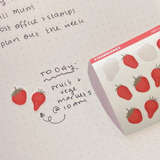 Strawberries - Mini Sticker Sheet-Stash World