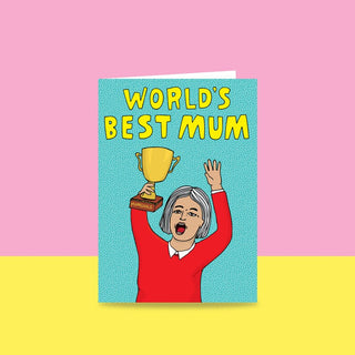 World's Best Mum - Greeting Card-Stash World