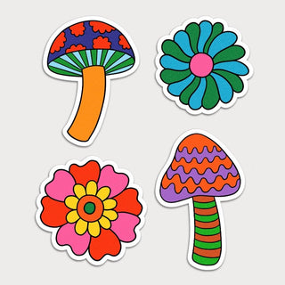 Shrooms & Flowers - Sticker Pack