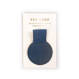 Adhesive Round Pen Holder Loop - Blue
