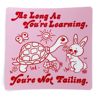 Learning Turtle Bunny - Vinyl Sticker